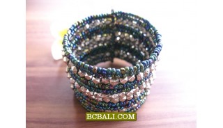 Bali Beads Cuff Bracelets Free Shipping Package